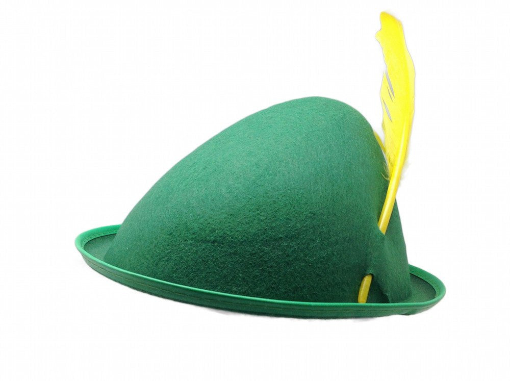 Oktoberfest Party Hat Green with Feather –