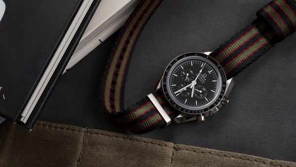 Omega Speedmaster + Classic Bond Jetson NATO strap