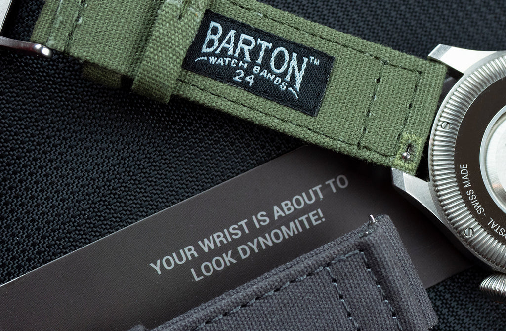 Barton Watch Bands Canvas Quick Release 24mm