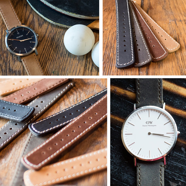 Barton Watch Bands Leather Quick Release strap