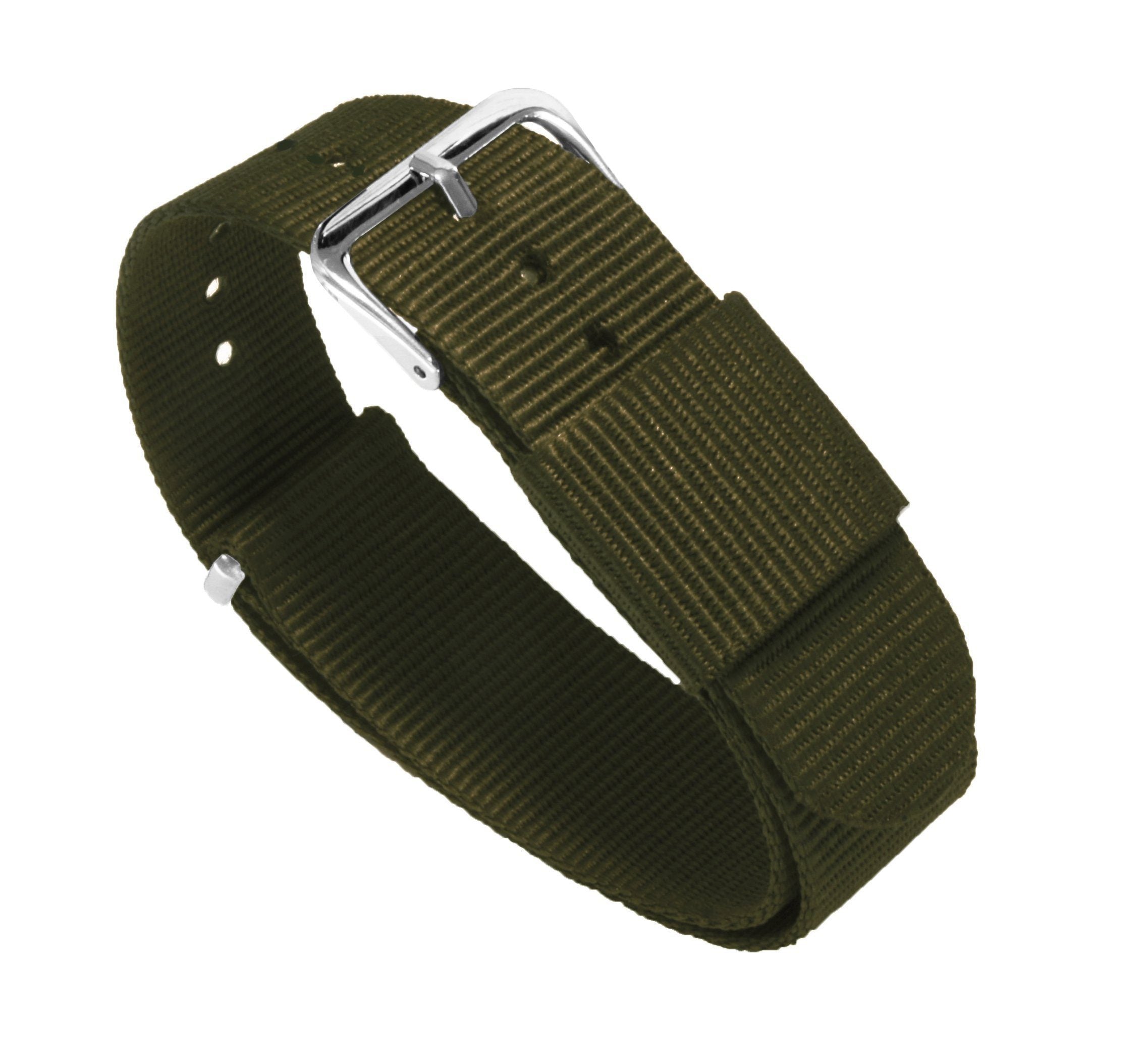 Army Green NATO Style Strap | Nylon Watch Band | BARTON – Barton Watch Bands