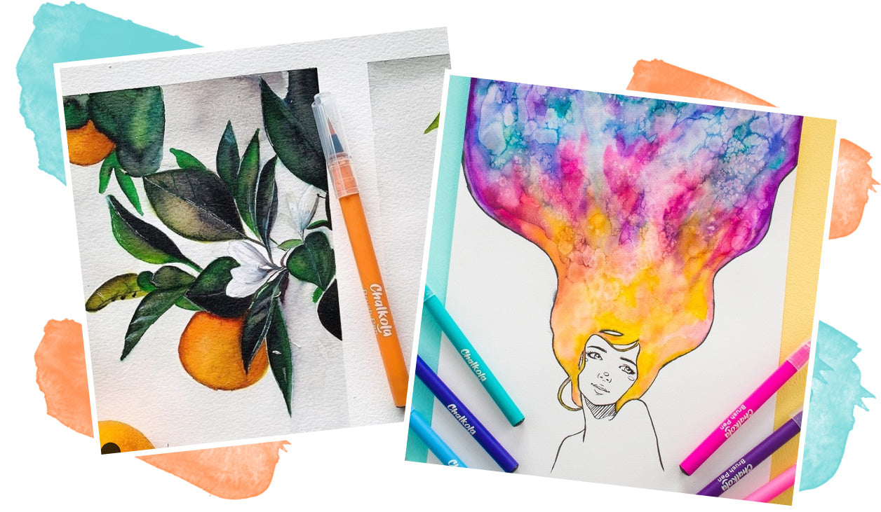 Get Inspired with These Watercolor Brush Pen Projects - Chalkola