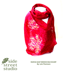 pure silk scarf hand made