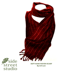 soft and warm hand woven scarf