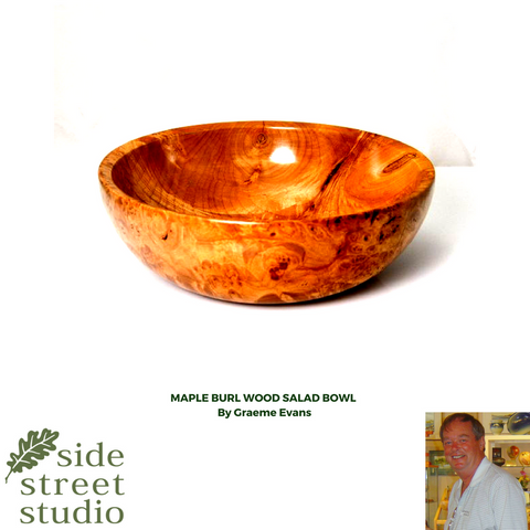 maple burl salad bowl