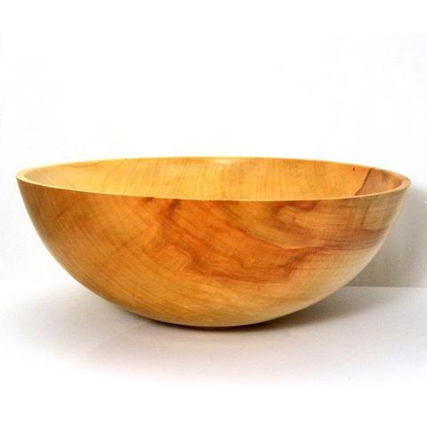 SILVER MAPLE WOOD SALAD BOWL - LARGE