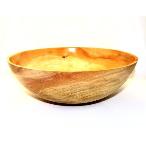 SILVER MAPLE WOOD SALAD BOWL - LARGE