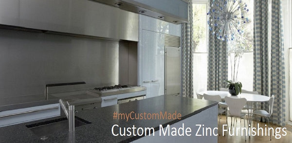 custom made zinc range hoods