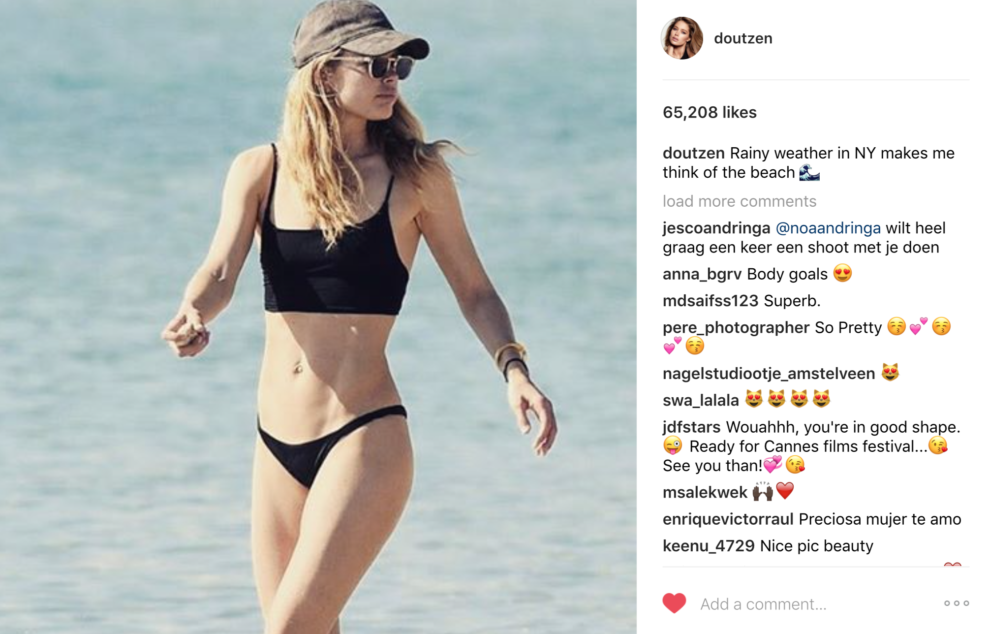 Doutzen Kroes Instagram Broochini Bikini 