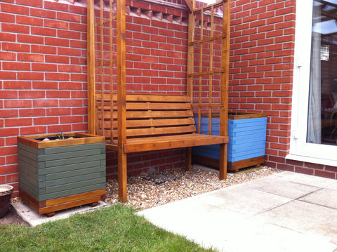 Wooden planters