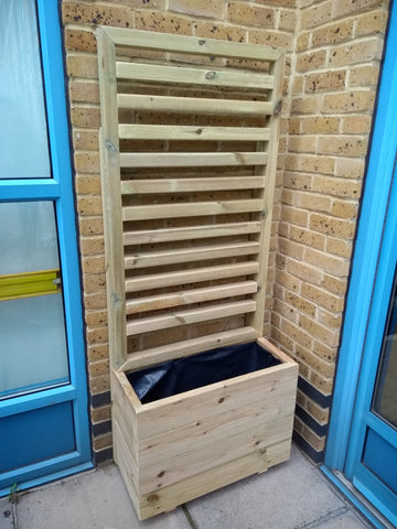 wooden planters for schools