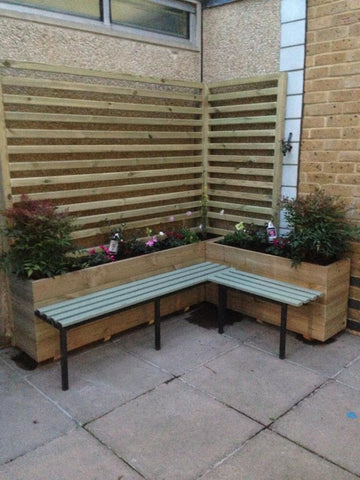 wooden planters for schools