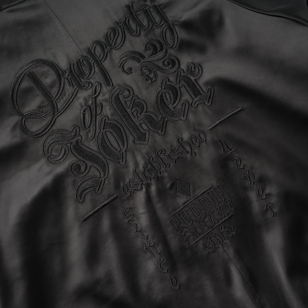 CreamSoda X Suicide Squad Satin Bomber Jacket