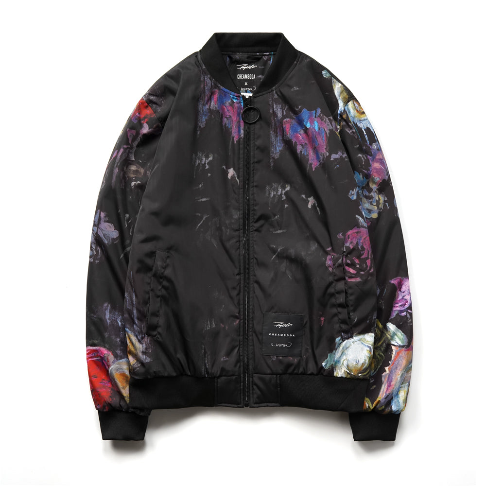 CreamSoda X Fa2lo Floral Bomber Jacket