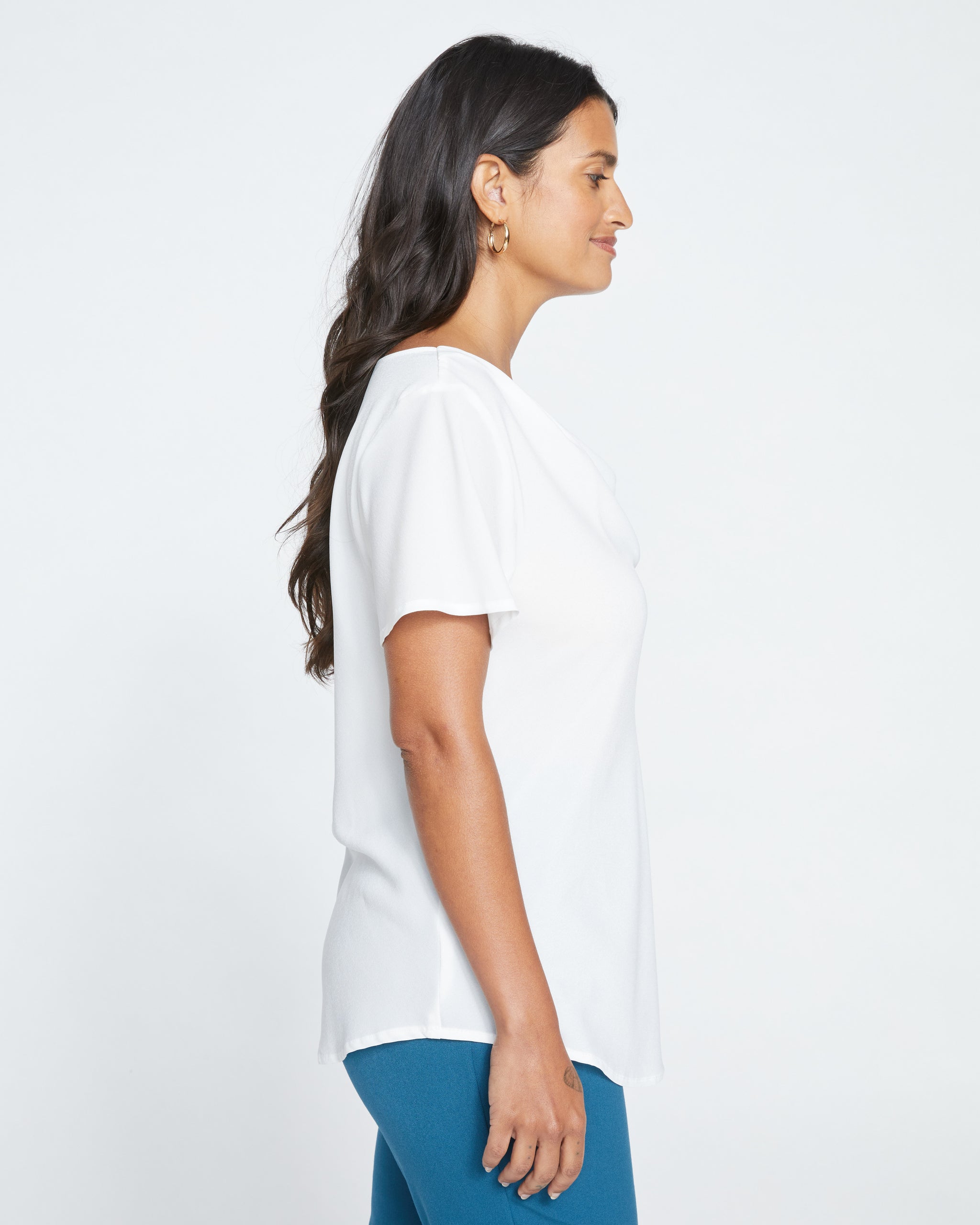W by Worth Silk Sleeveless Cami Shell Blouse Size 10 White Sheer Sleeveless  NWT!