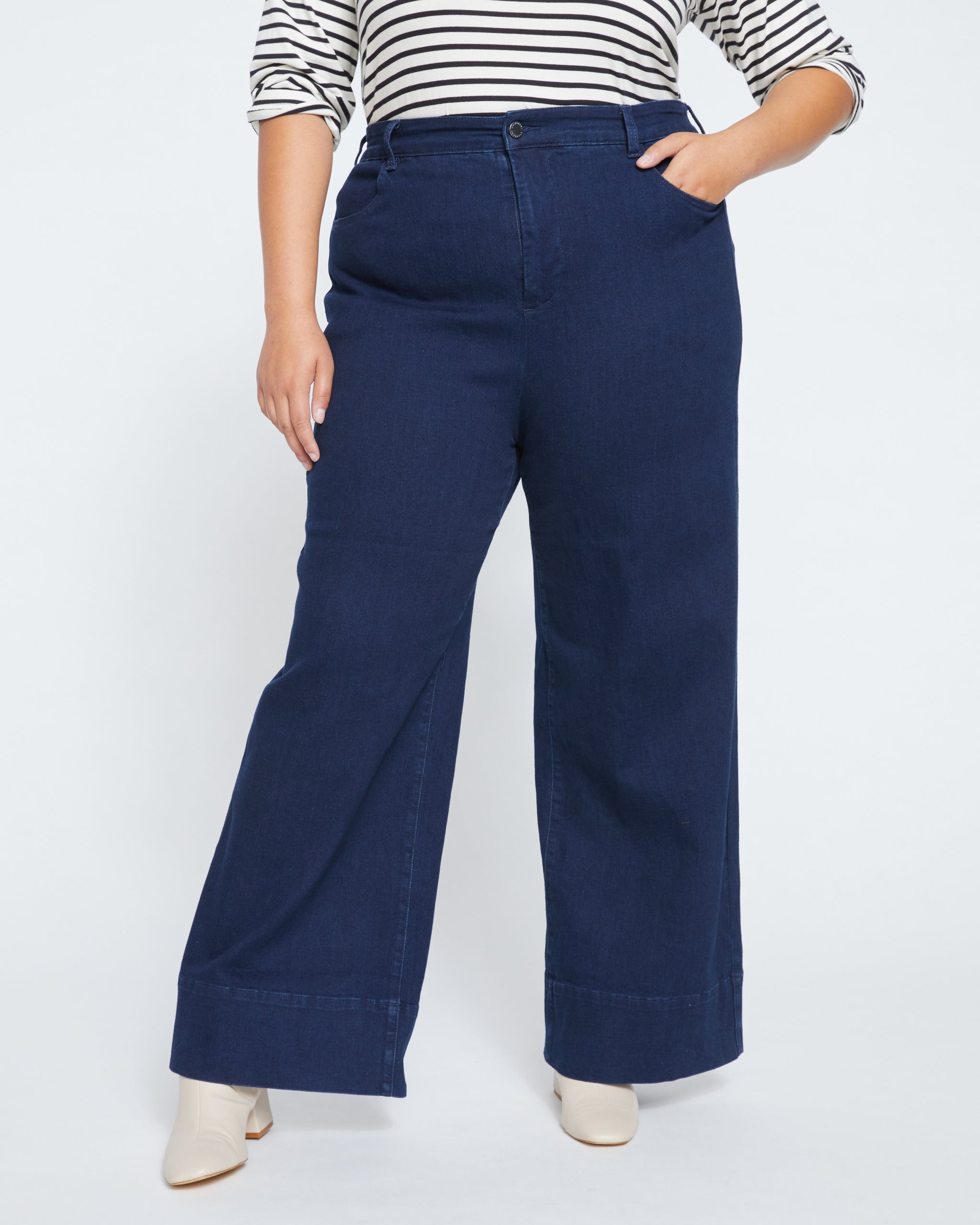 Universal Standard Carrie High Rise Wide Leg Jeans