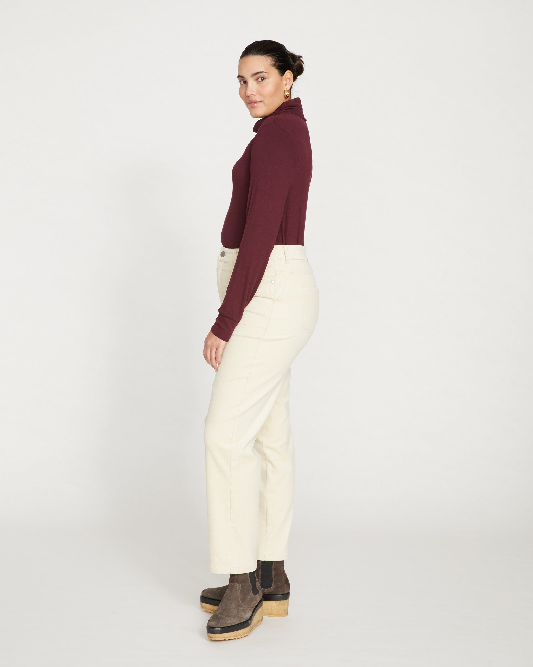 The Cassidy Wide Leg Pant in Ivory – Kate & Kris