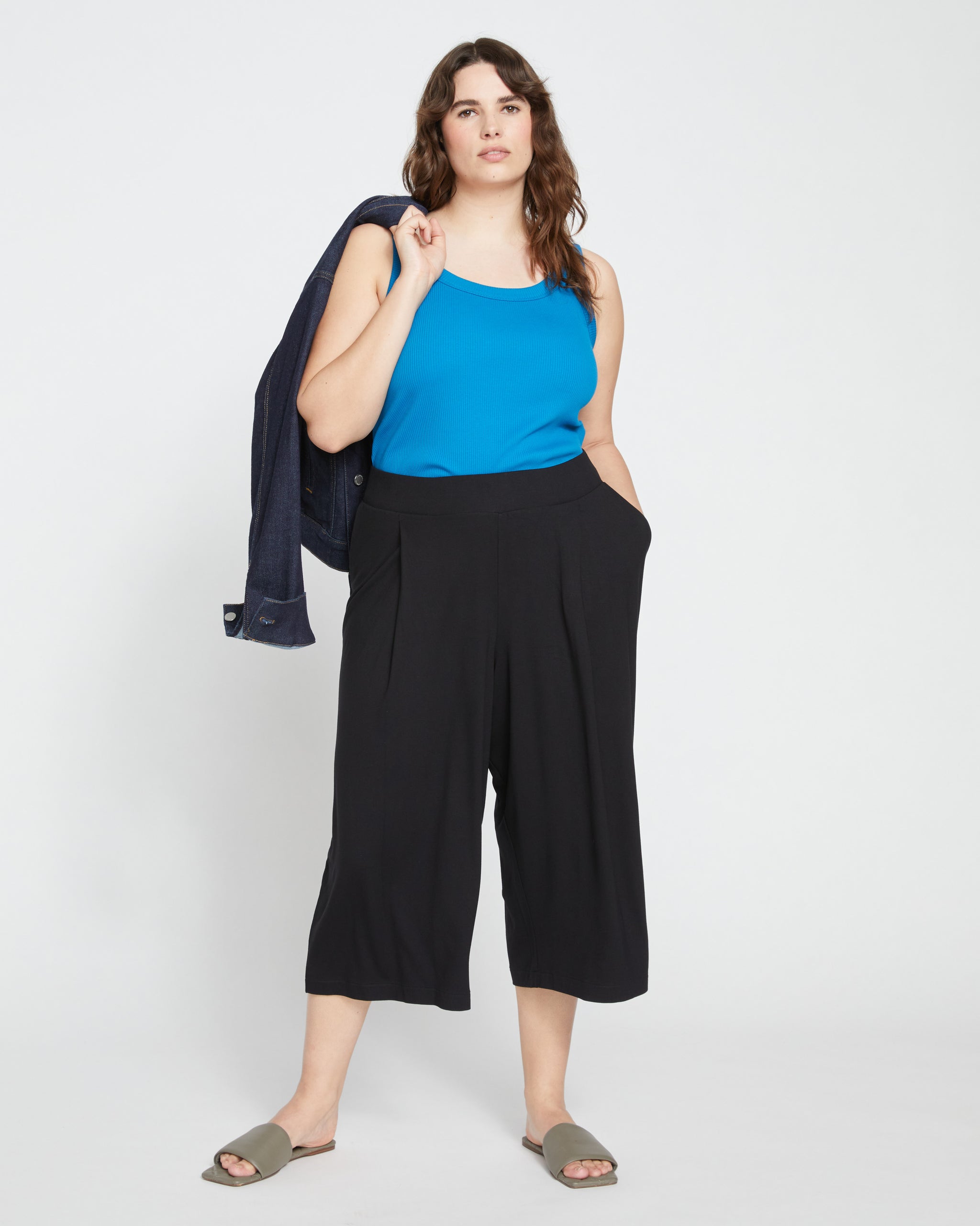 Plus Culottes Denim Jean