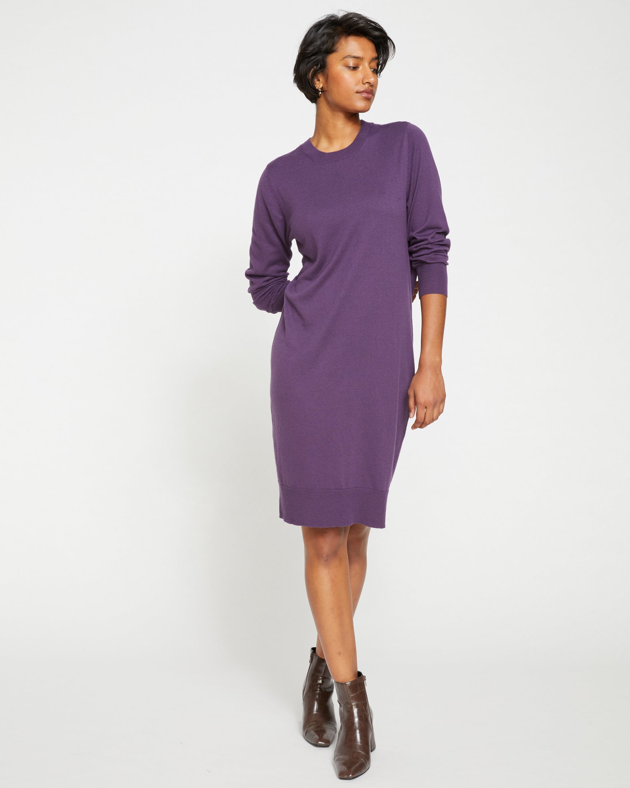 Eco Everyday Sweater Dress - Potion Purple | Universal Standard