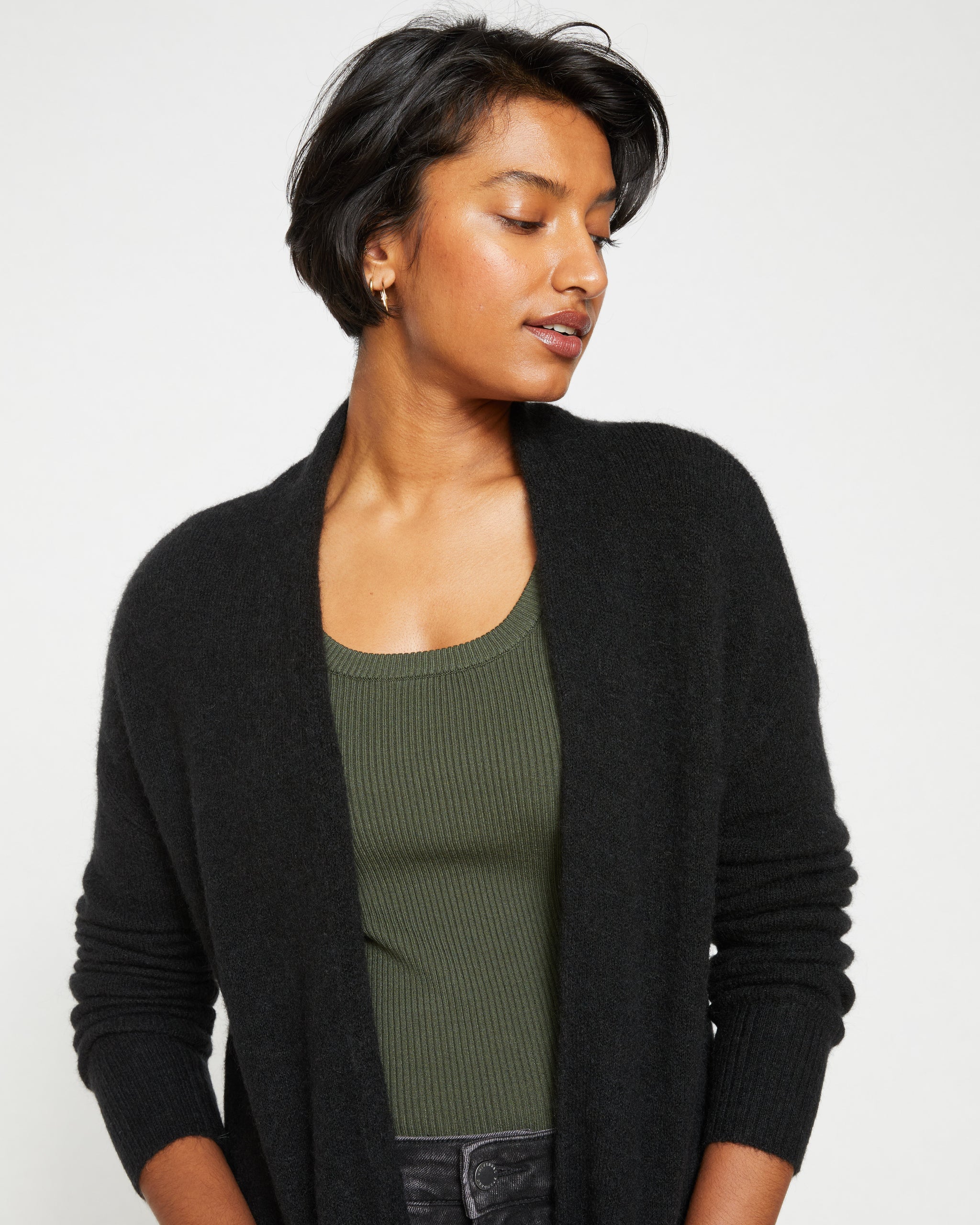 Plus Size Knit Cardigan Plus Size Layer Sweater Duster