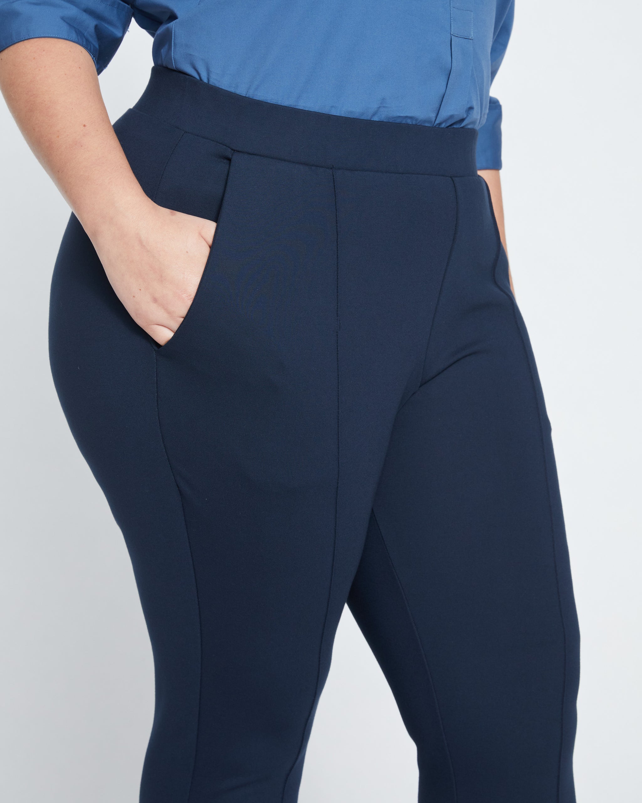 The Icon Ponte Pintuck Trouser Pant