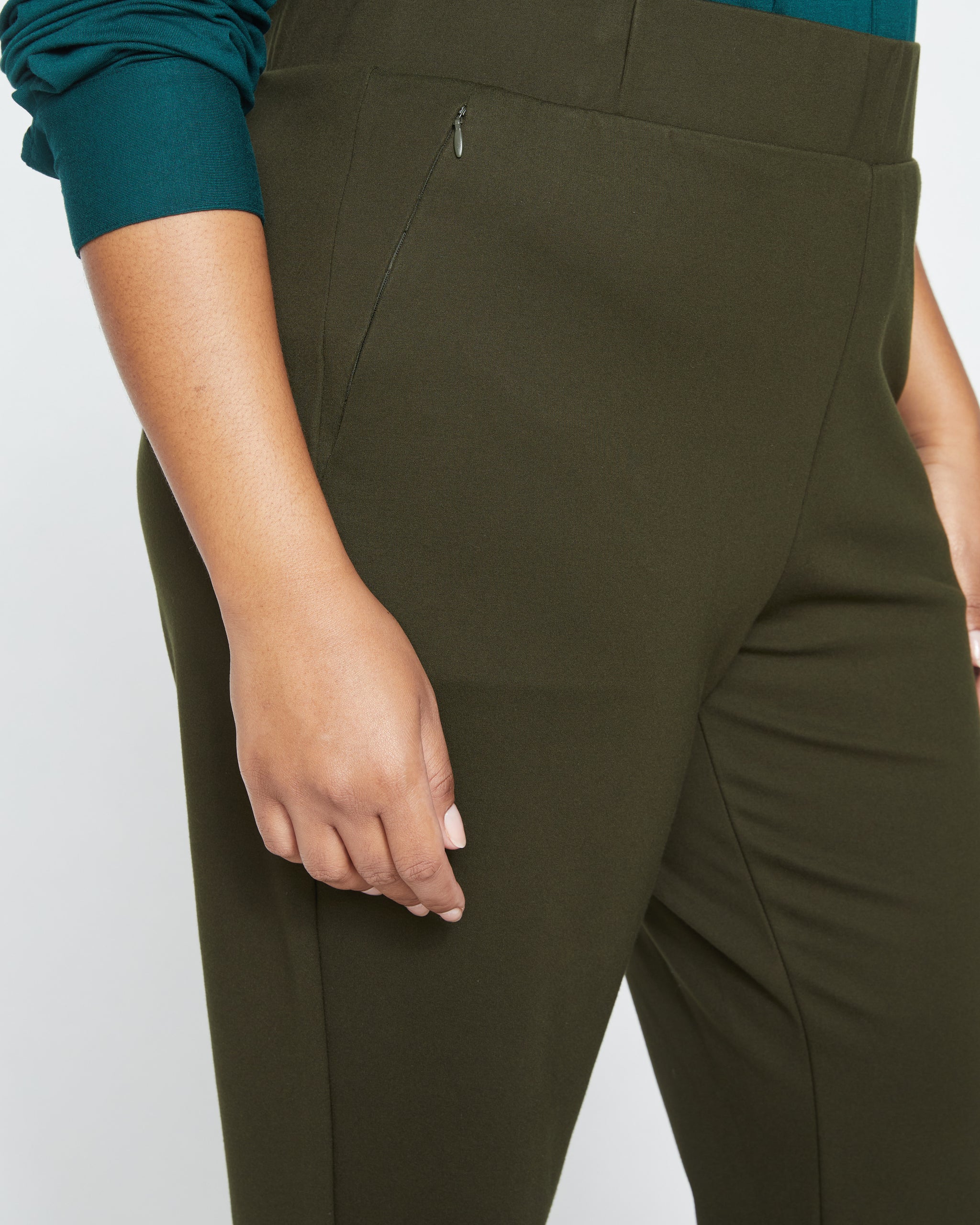 Ponte Boot-Cut Pull-On Pants