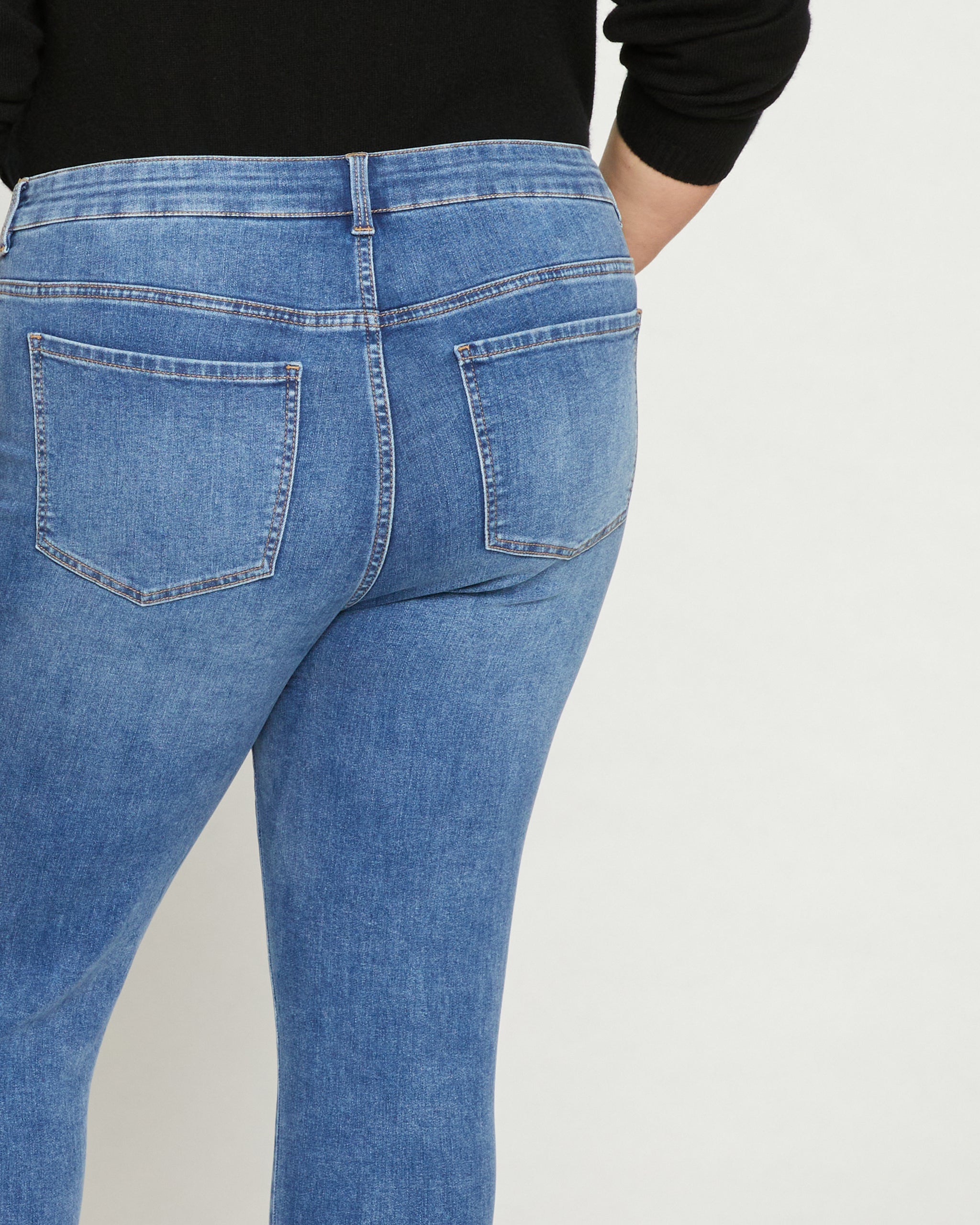 Retro High Skinny Jeans - Blue