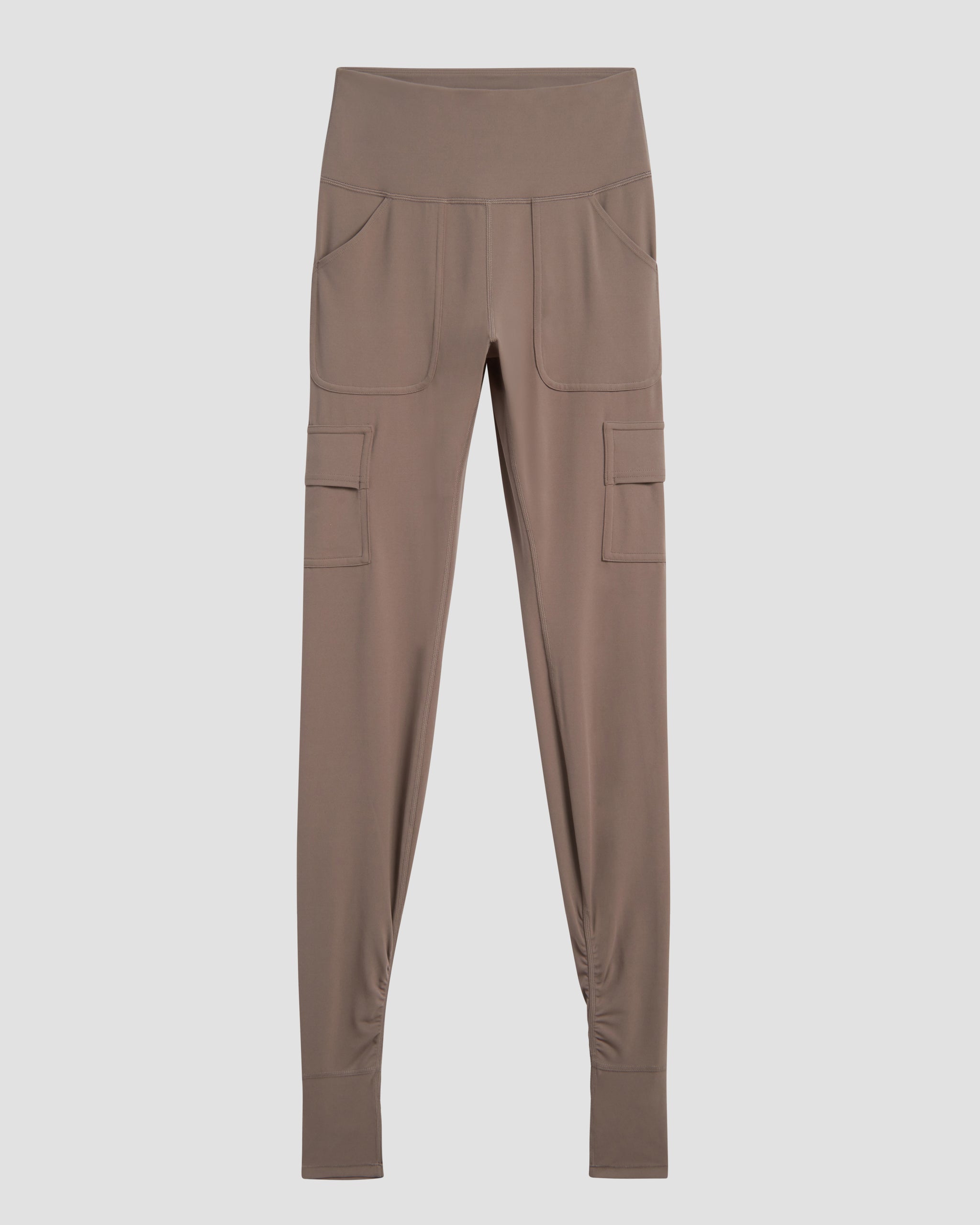 Tibi Stirrup Khaki Legging Stretch Pants Khaki Neutral High Rise