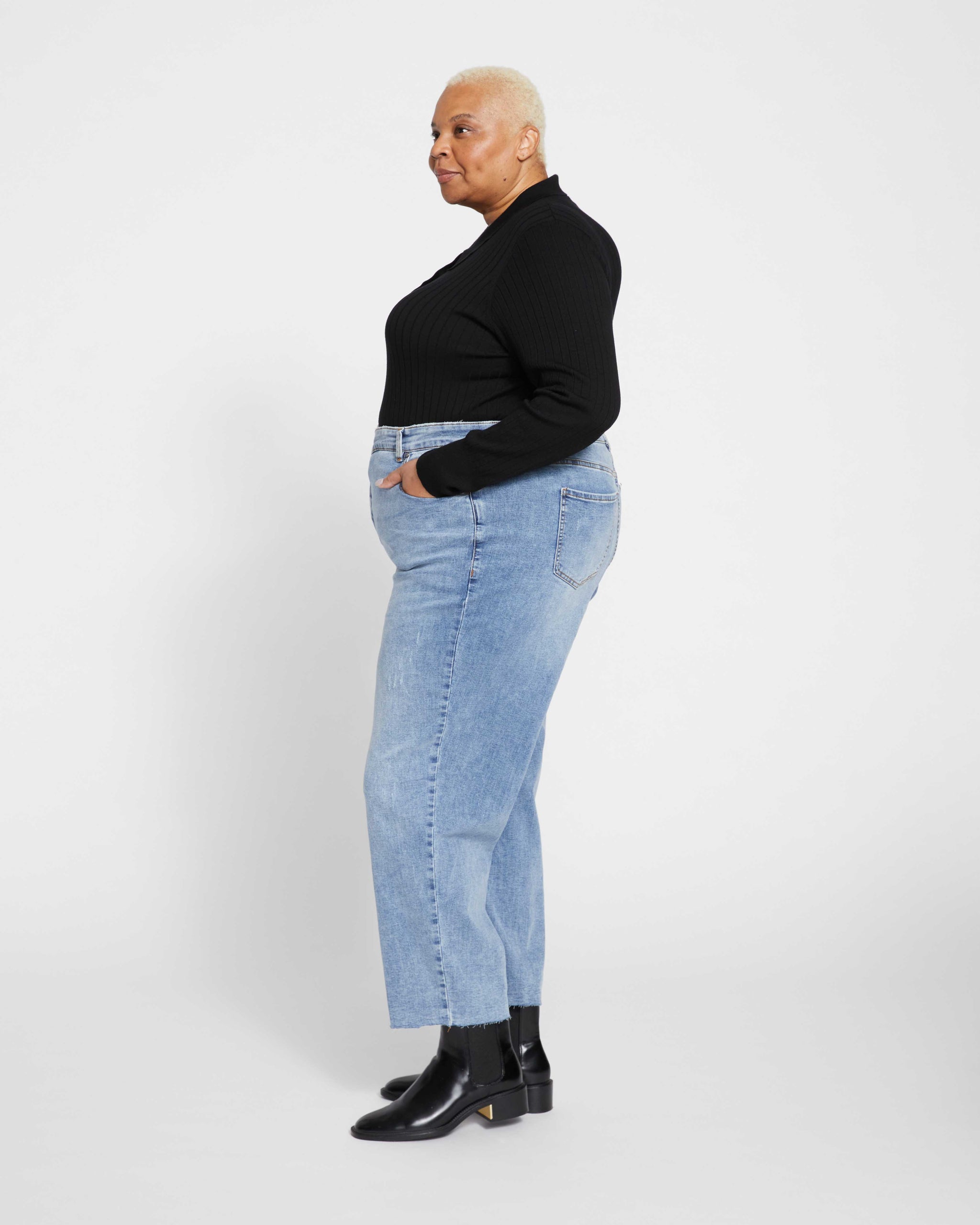 Monki super soft wide leg pants in light gray