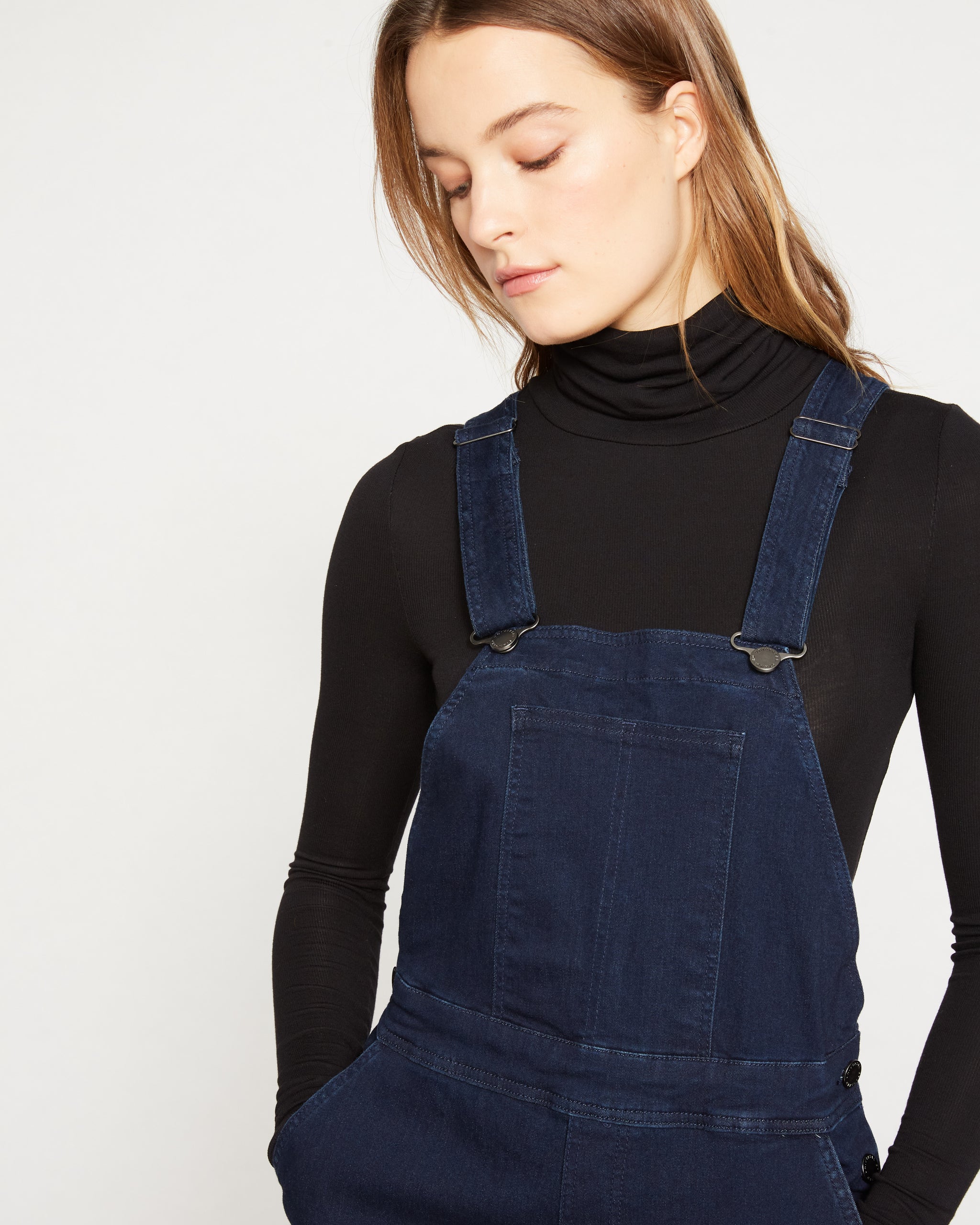 Casey Classic Denim Overalls - Dark Indigo