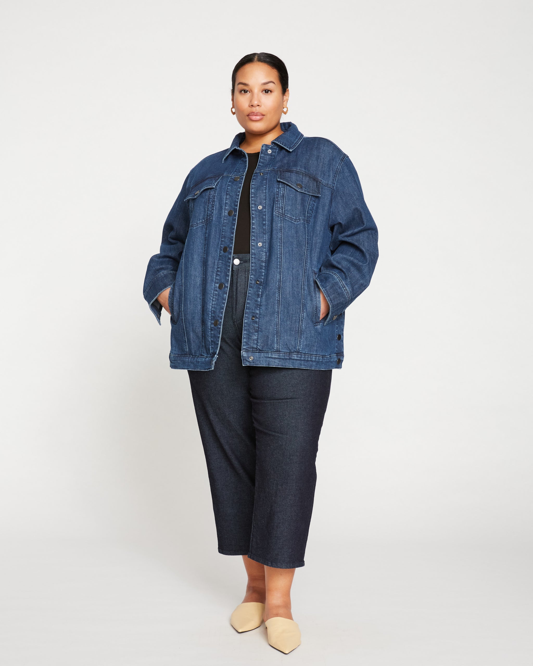 Denim Chore Jacket - Dark Indigo