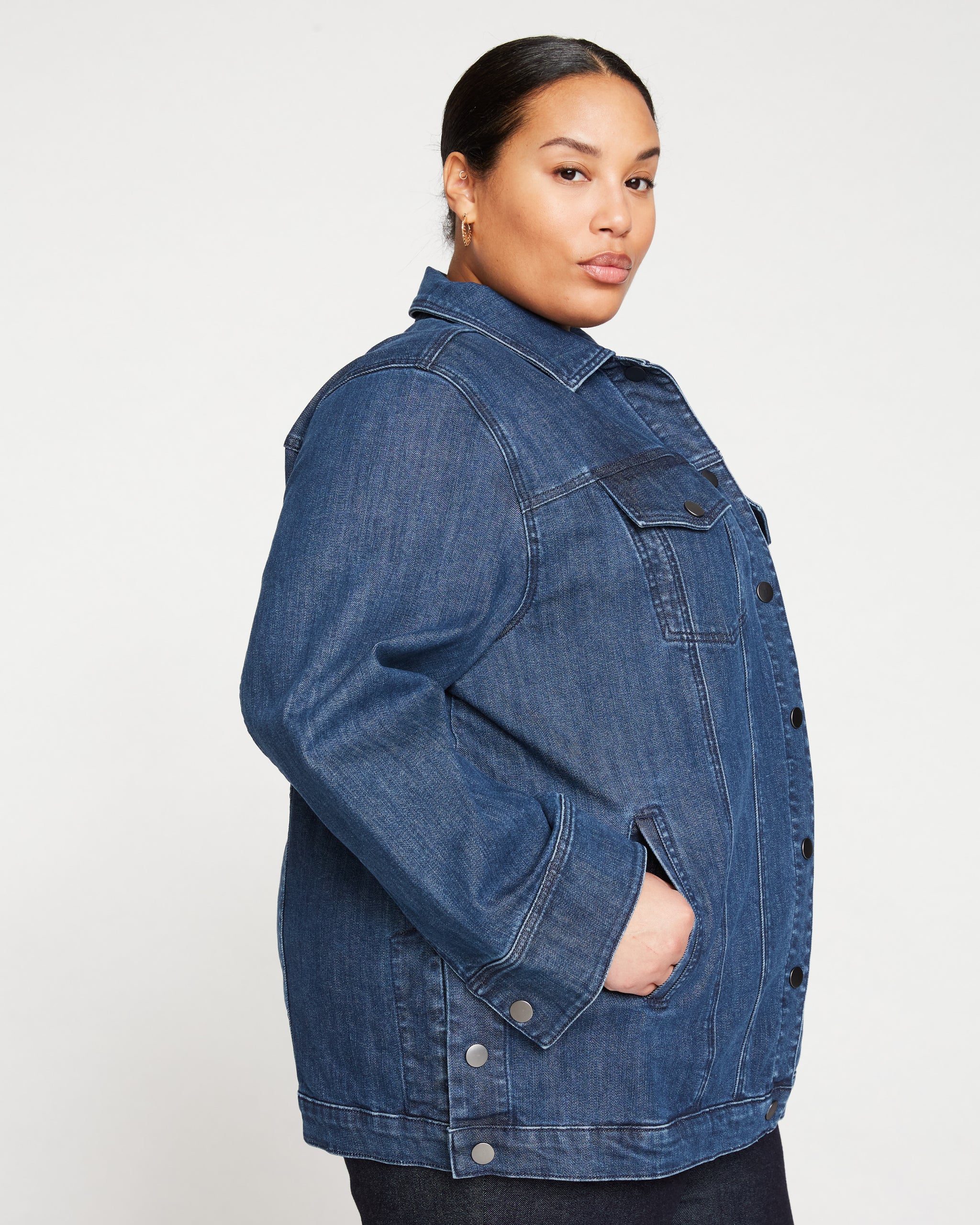 Denim Chore Jacket - Dark Indigo