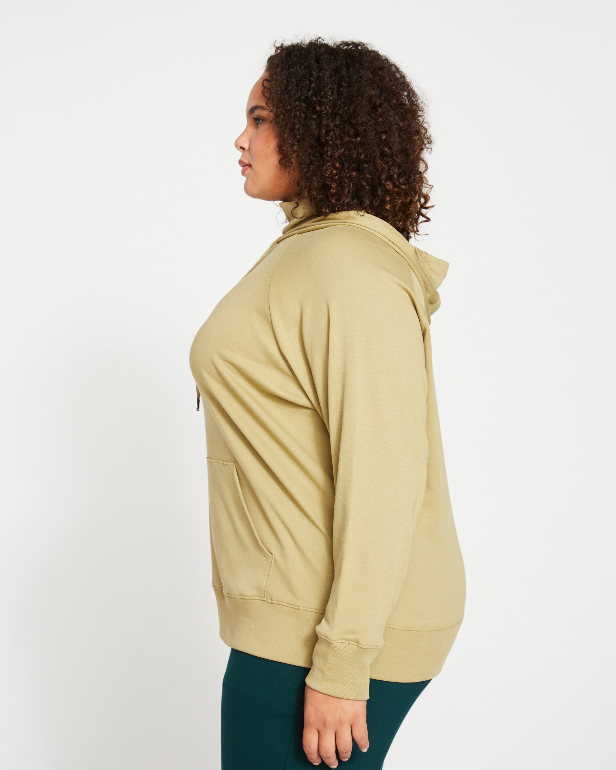 Fallon Funnel Neck Hoodie - Boa