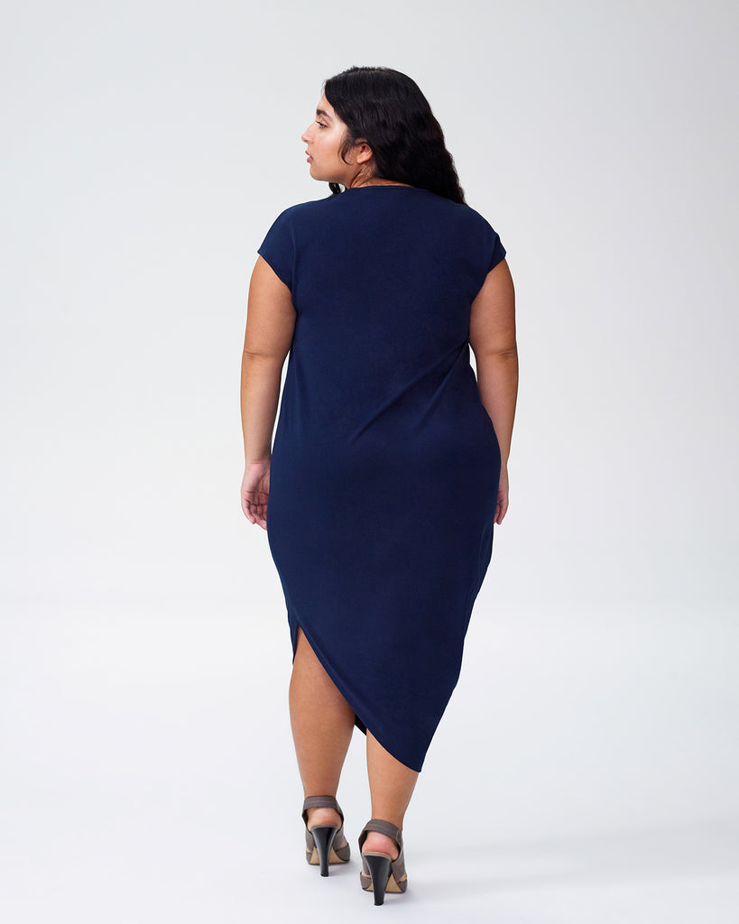 petite navy dress