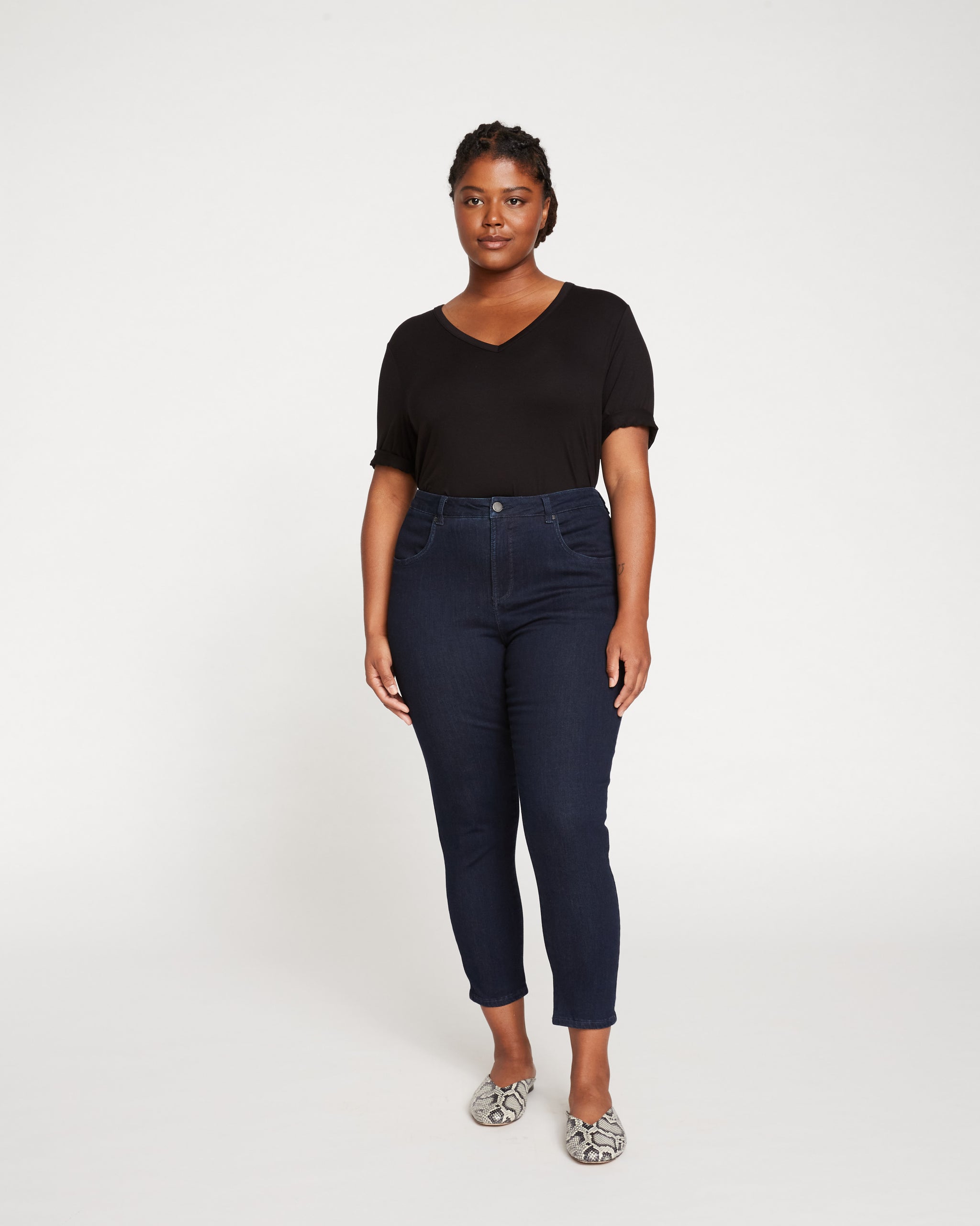 Black Hi-Rise Flare Pants Plus Size | Hot Topic