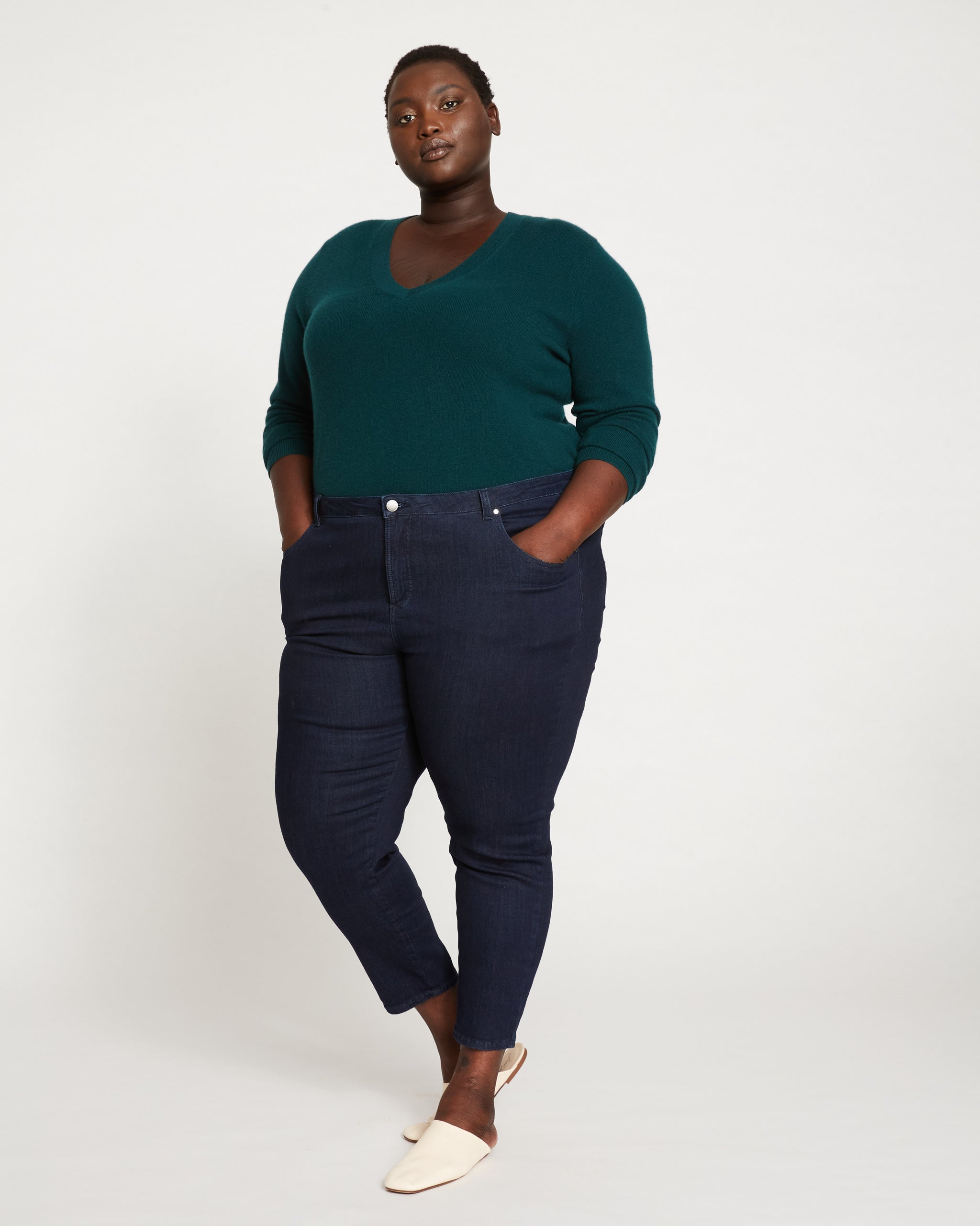 Sonoma Womens Curvy Skinny Jeans Blue Distressed Mid Rise Everyday Denim  Tall 4