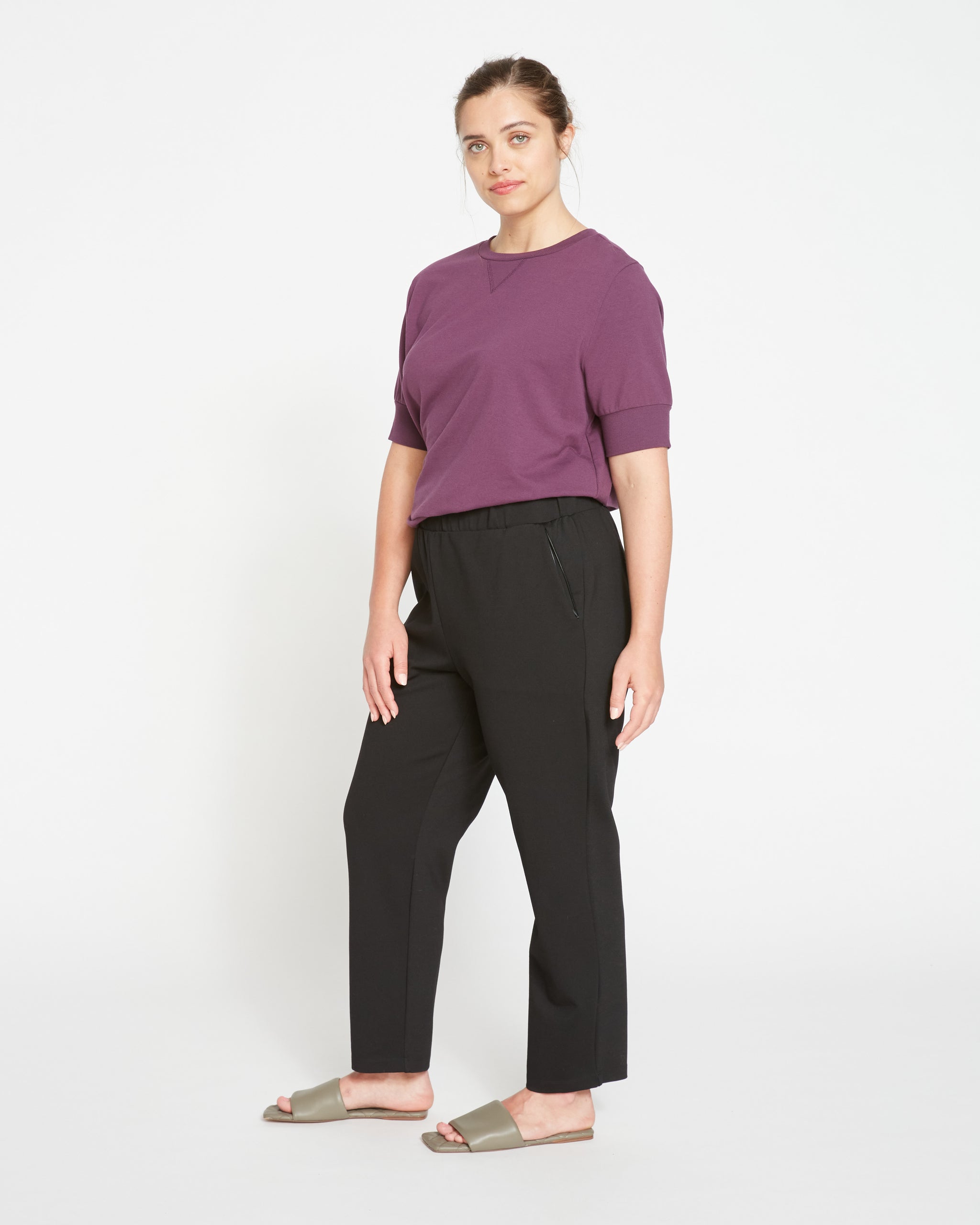 Smart Signature Ponte Pants - Black