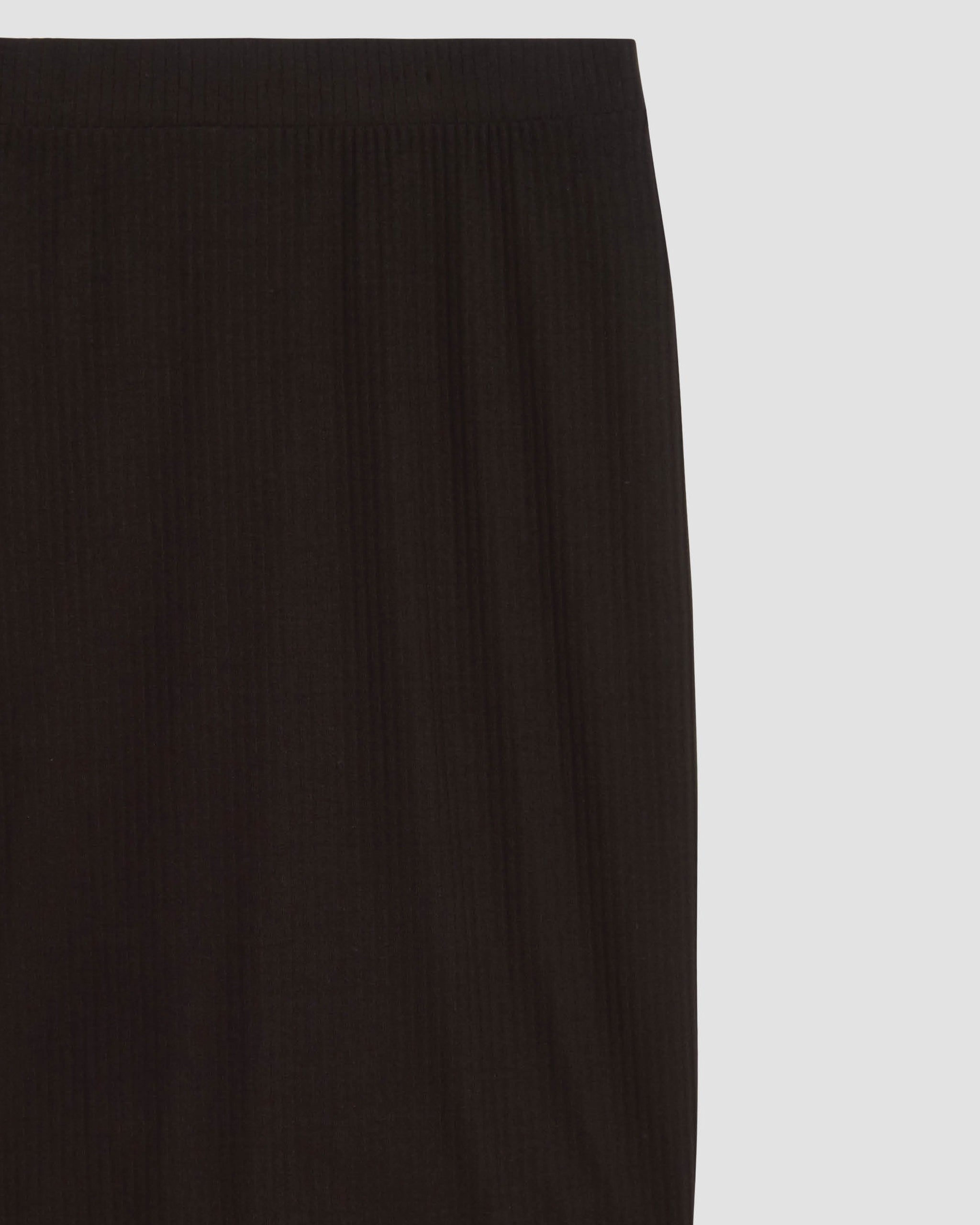 Petite Ribbed Jersey Standard Danube Skirt | Black - Universal