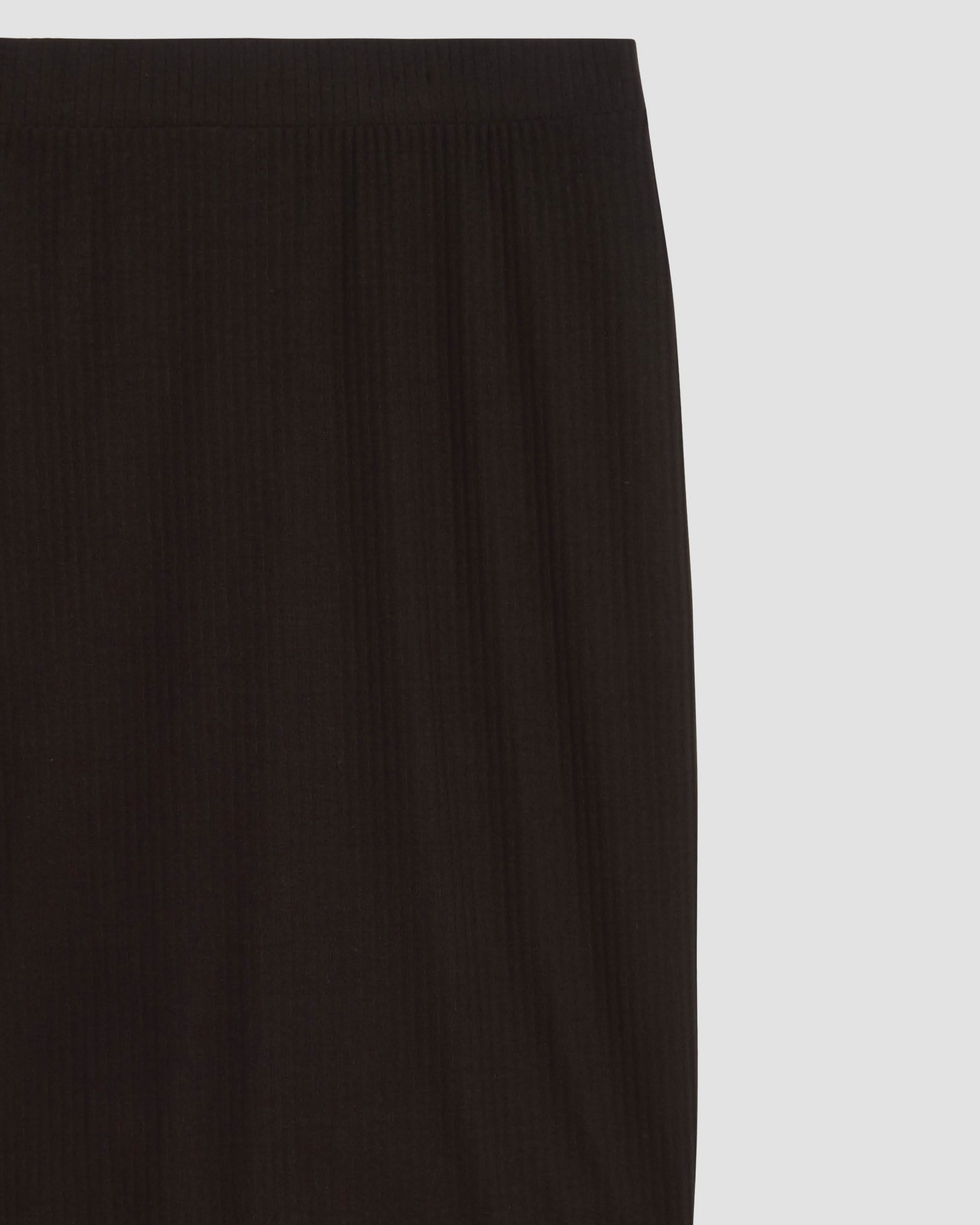 Standard Universal Danube Skirt | Black Petite Ribbed Jersey -