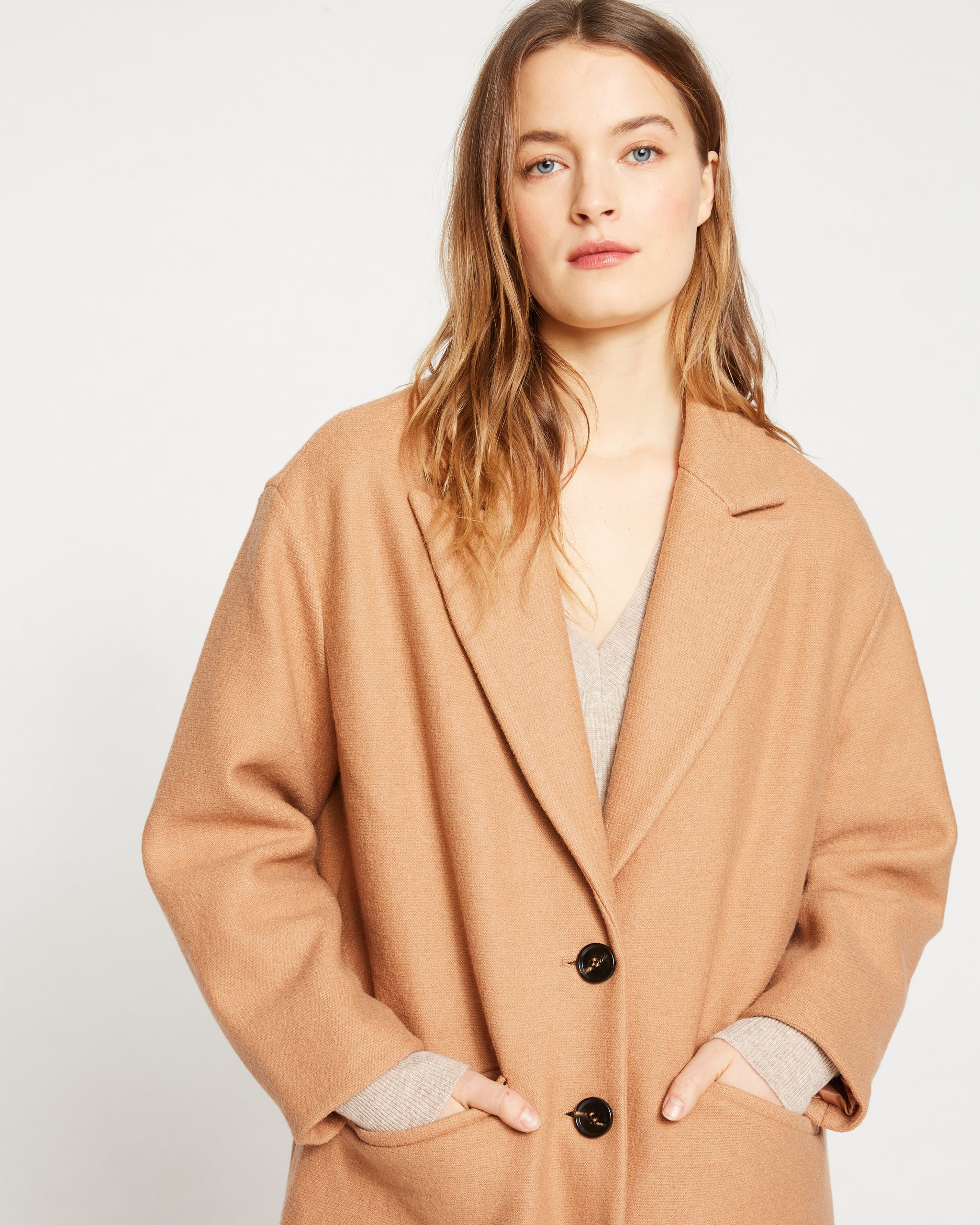 Willow Oversized Wool Cocoon Coat 