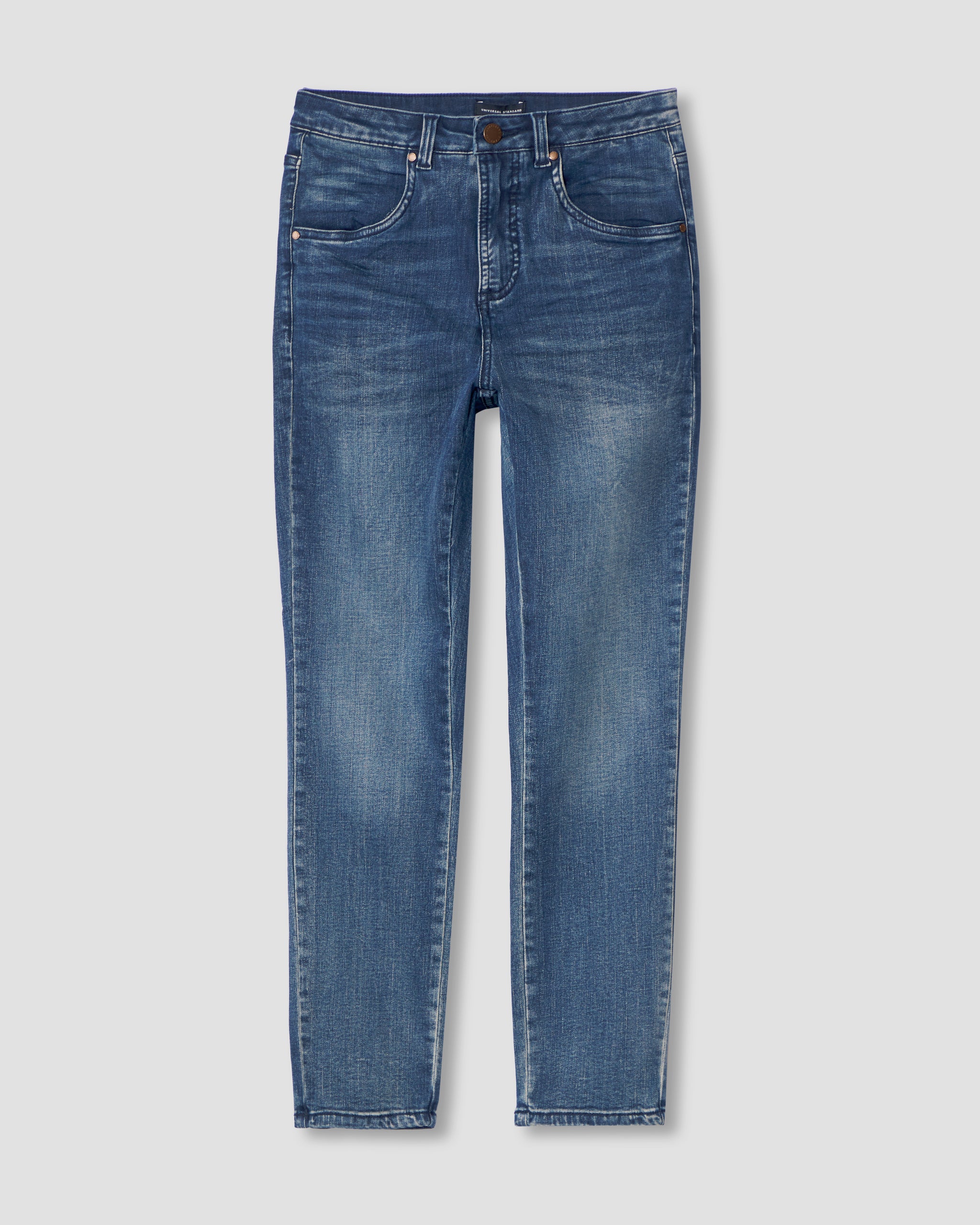 Anoniem Ass bloemblad Seine High Rise Skinny Jeans 27 Inch - Distressed Blue | Universal Standard