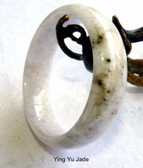 "Heavenly Night" Burmese Jadeite Bangle Bracelet "Old Mine" Grade A 57 mm (BB2938)