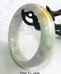 "Spiritual" Burmese Jadeite "Old Mine" Bangle Bracelet Grade A 54.5 mm (BB2952)