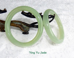 Classic Round Chinese Jade Bangle Bracelet 65mm (NJ888-65)