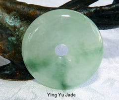 Translucent Burmese Jadeite "Bi" Pendant (P1606)