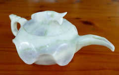 "Wealth and Prosperity" Fish Chinese Jade Teapot Set (TEA-1)
