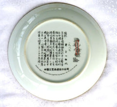 Vintage Hand Painted Porcelain "Beauty of Red Mansion" Collector's Plate