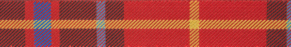 Red Plaid 7/8" woven jacquard ribbon