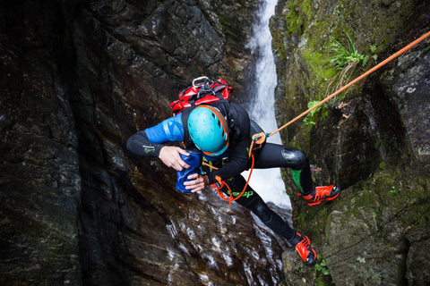 Alex Arnold Canyoneering with Outex waterproof housing system in Europe