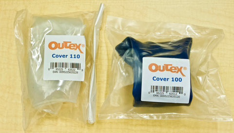 difference between blue and clear Outex waterproof covers 2